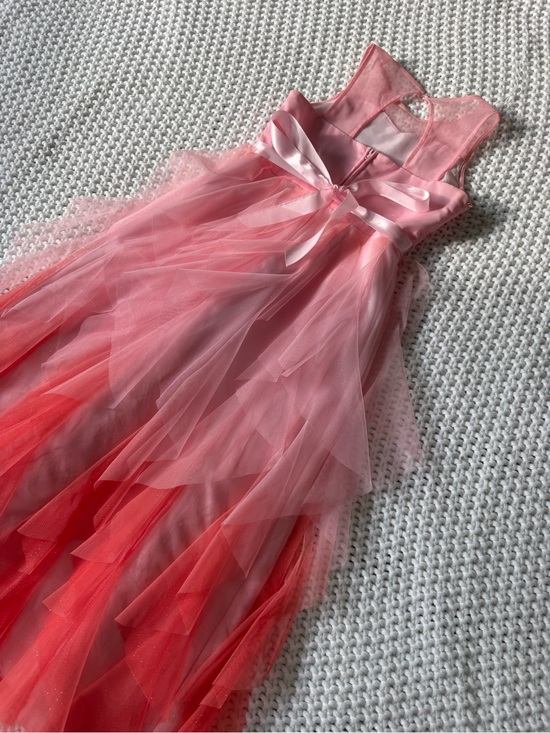 Rare editions Other - Rare Editions Pink and Coral Layered Tulle Formal Dress